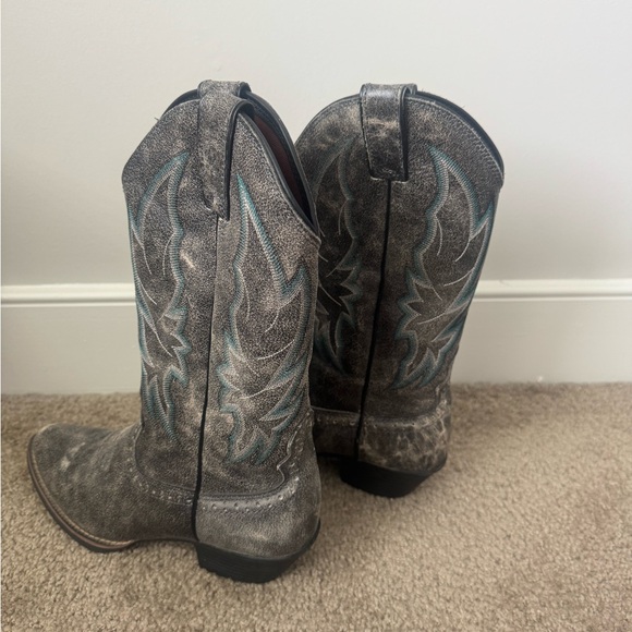 Justin Boots Leather Western Footwear - Picture 2 of 3